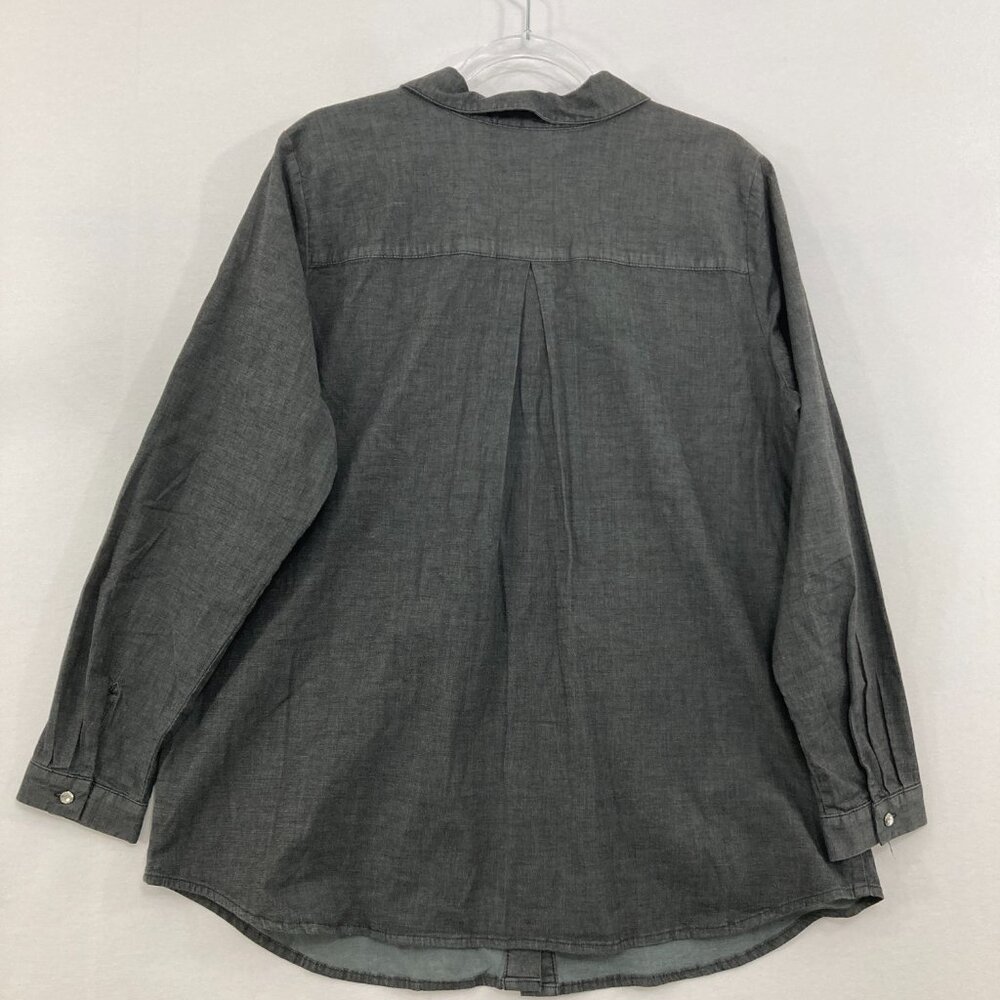 Quacker Factory Large Gray Embellished Long Sleev… - image 8